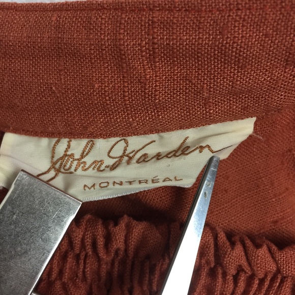 Vintage wide leg culottes palazzo cropped Capri - Picture 5 of 6